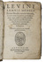 First edition of an account of the secrets of nature and the interplay of nature and medicine