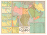 Large wall map of the region showing population and minorities