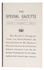Rare and historically important pamphlet proclaiming the abdication of the Sultan of Zanzibar in 1911