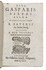 First edition of the biography of Gaspar Berse, 