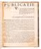 Unrecorded publication by the Governor General of Surinam, <BR>concerning taxes on slaves and goods from plantations