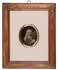 Oval portrait painting of Voltaire