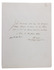 Signed autograph letter from Redouté acknowledging payment <BR>from the Paris bookseller L. Debure for Les Roses
