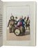 Hand-coloured carnival costume plates