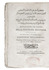 Bellarmino's Arabic catechism with the rare Arabic instructions for confession and communion