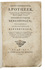 First edition of a pharmacological recipe book in Dutch, <BR>for apprentices and pharmacists who cant read Latin