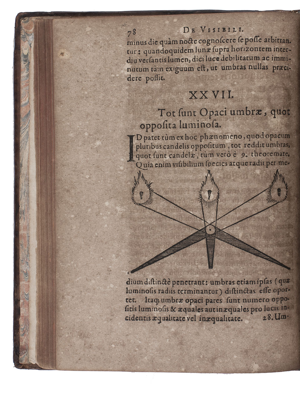RISNER, Friedrich. - Opticae libri quatuor ex voto Petri Rami novissimo Fridericum Risnerum per ejusdem in mathematicis adjutorem olim conscripti, ...Kassel, Wilhelm Wessel (sold by Johann Berner in Frankfurt), 1615. 4to. With numerous optical, astronomical and mathematical woodcut diagrams in text, woodcut headpieces, tailpieces and initials, and headpieces built up from cast fleurons. 18th-century tan calf, gold-tooled double fillets, re-backed in sheepskin.