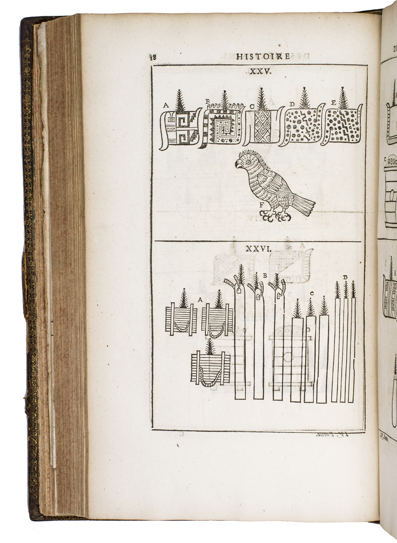 THÉVENOT, Melchisédech. - Relations de divers voyages curieux ...Paris, Thomas Moette, 1696 (1663-1696). 5 parts in 2 volumes. Folio. With the title-pages and tables of contents printed in red and black, 11 engraved maps (10 folding, 1 double-page), 25 engraved plates (11 folding, 1 double-page and 13 full-page), 75 illustrations in the text (2 full-page), numerous decorated woodcut initials, ornaments, and headpieces. Contemporary sprinkled calf, richly gold-tooled spines with two red morocco labels lettered in gold, gold-tooled board edges and turn-ins, red sprinkled edges, marbled endpapers.