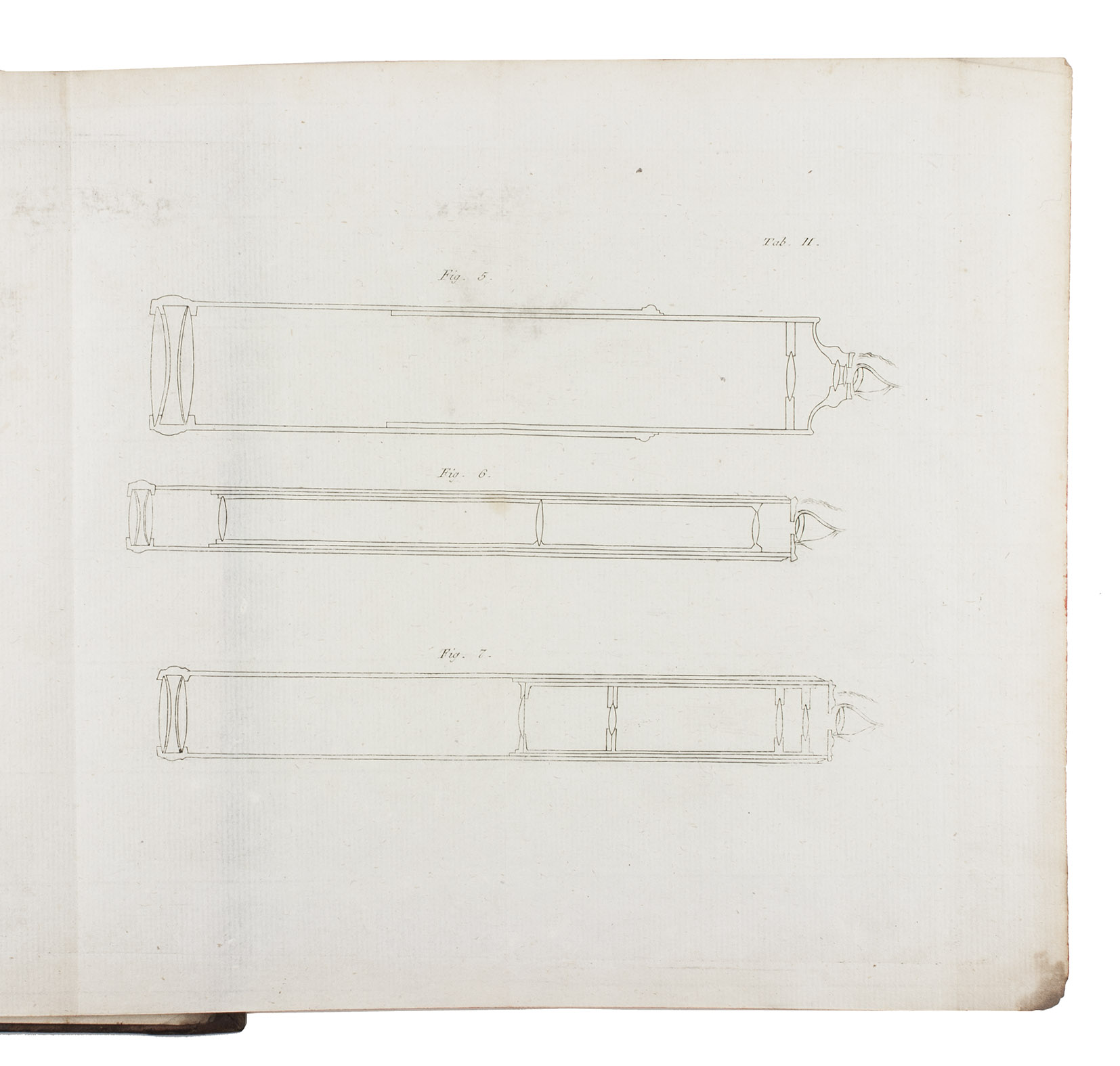 FUSS, Nicolas. - Instruction dtaille pour porter les lunettes de toutes les diffrentes especes au plus haut degr de perfection dont elles sont susceptibles tire de la thorie dioptrique de Mr. Euler le pere et mise a la porte de tous les ouvriers en ce genre. Avec la description dn microscope qui peut passer pour le plus parfait dans son espce et qui est propre  produire tous les grossissemens qu'on voudra.St. Petersburg, Acadmie Imp. des Sciences, 1774. 4to. With 2 folding engraved plates. Contemporary Russian mottled calf, richly gold-tooled spine. Rebacked (ca. 1810?).