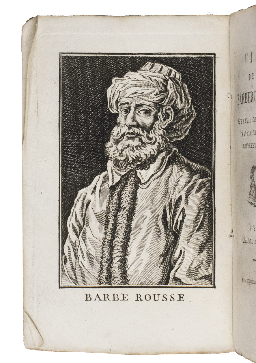 [RICHER, Adrien]. - Vies des plus clebres marins. Paris, Berlin, 1789. 13 parts in 11 volumes. 18mo in 6's. With 10 engraved frontispiece portraits. Original blue boards.