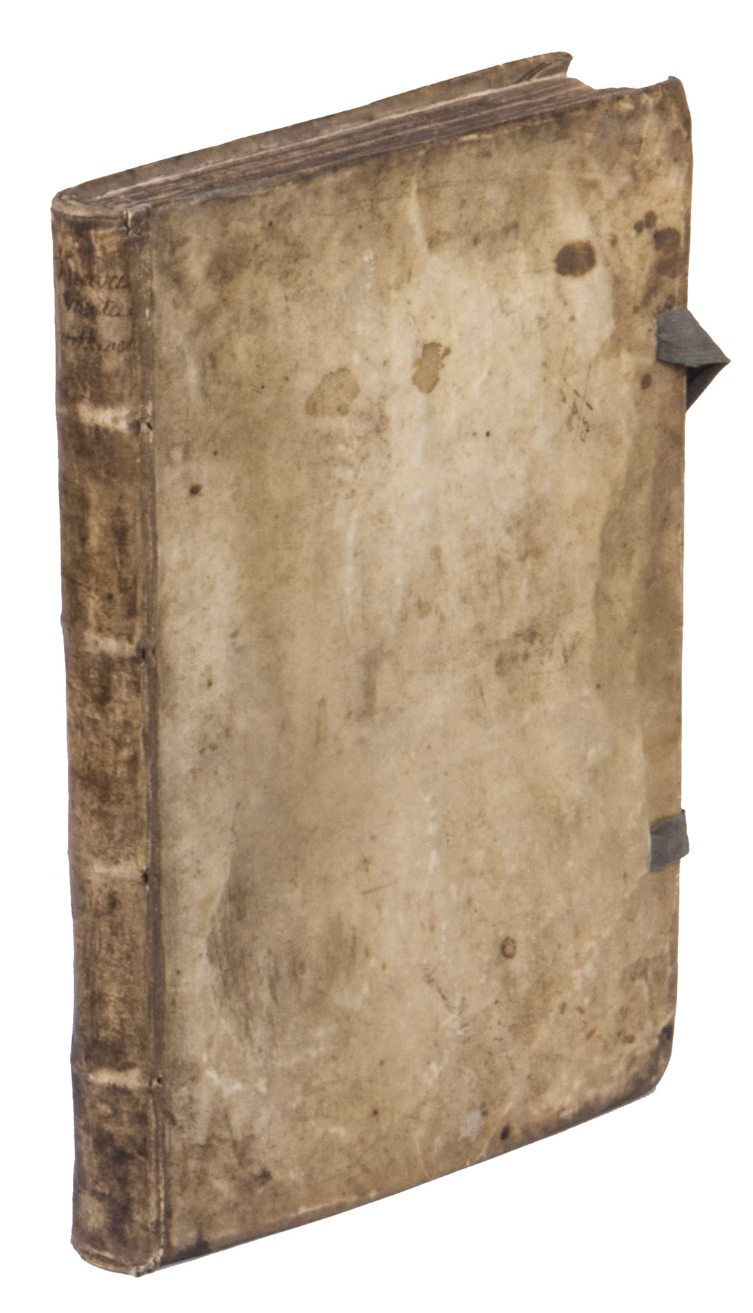 CEULEN, Ludolf van. - Fundamemta[!] arithmetica et geometrica cum eorundem usu. In varii problematis, geometricis, partim solo linearum, ductu, partim per numeros irrationales, & tabulas sinuum, & algebram solutis.Including: CEULEN, Ludolf van. Variorum problematum libri 4. ...Leiden, Joost van Colster [printed at least in part by Joris Abrahamsz. van der Marsce], 1615. 4to. With numerous woodcut diagrams and other mathematical figures in text. Contemporary vellum.