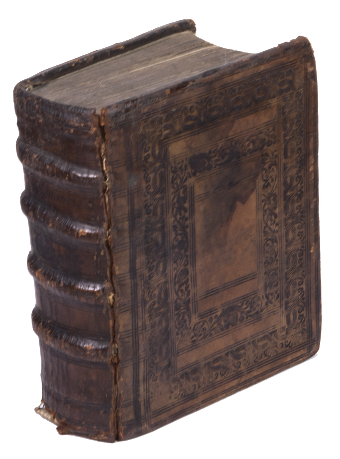 HELMONT, Johannes Baptista van. - Ortus medicinae. Amsterdam, Lowijs Elzevier, 1648. With engraved portrait of Helmont and his son Franciscus Mercurius, surrounded by eight coat of arms of related families. With: (2) HELMONT, Johannes Baptista van. Opuscula medica inaudita. Amsterdam, Lowijs Elzevier, 1648. 4to. 2 works in 1 volume. Contemporary calf, both sides elaborately blind-tooled.