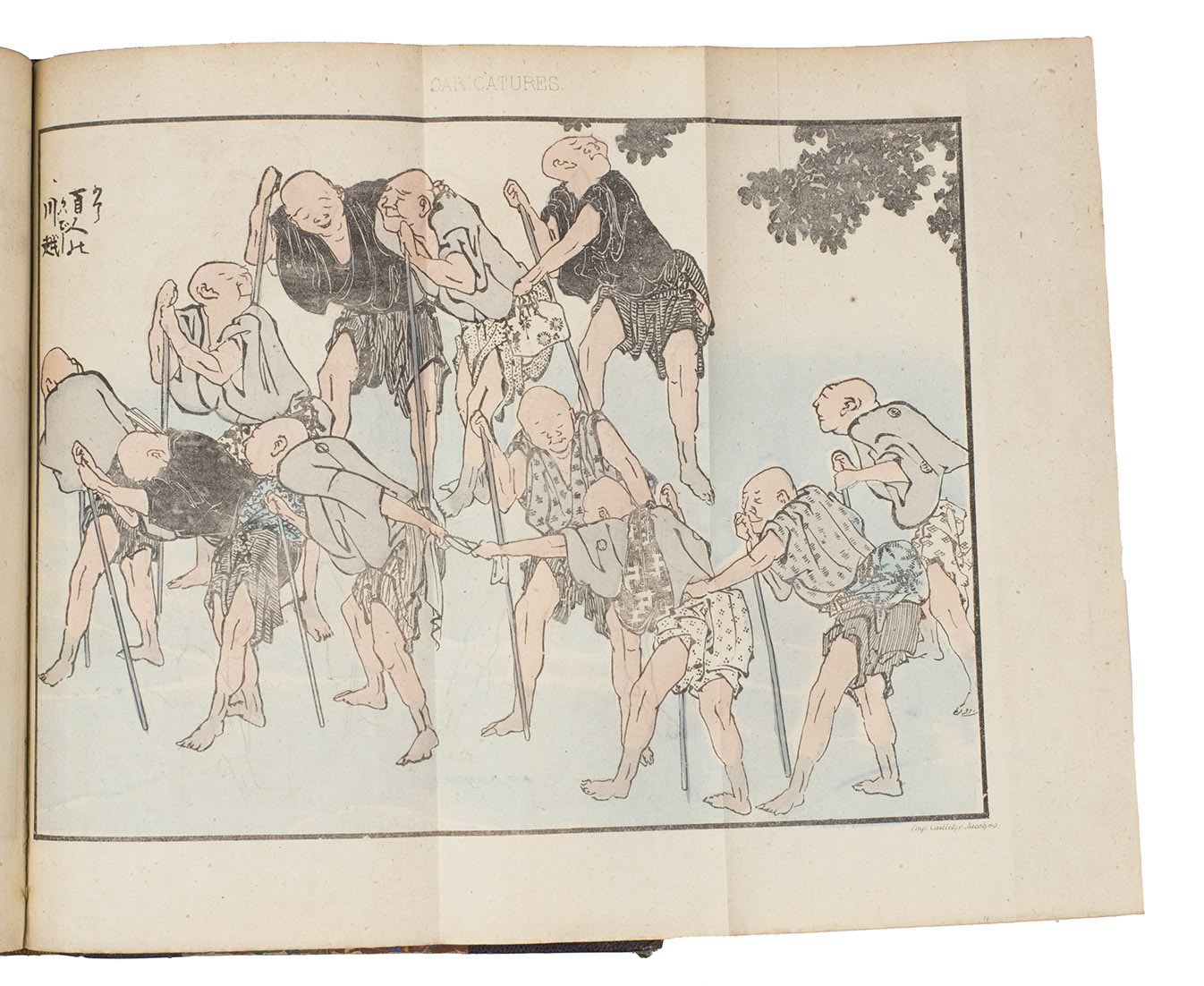 CHASSIRON, Charles de. - Notes sur le Japon, la Chine et l'Inde. 1885-1859-1860.Paris, E. Dentu & Ch. Reinwald, 1861. 8vo. With 2 full-page maps (of Japan and Korea and of Northern China), a large hand coloured folding view of 