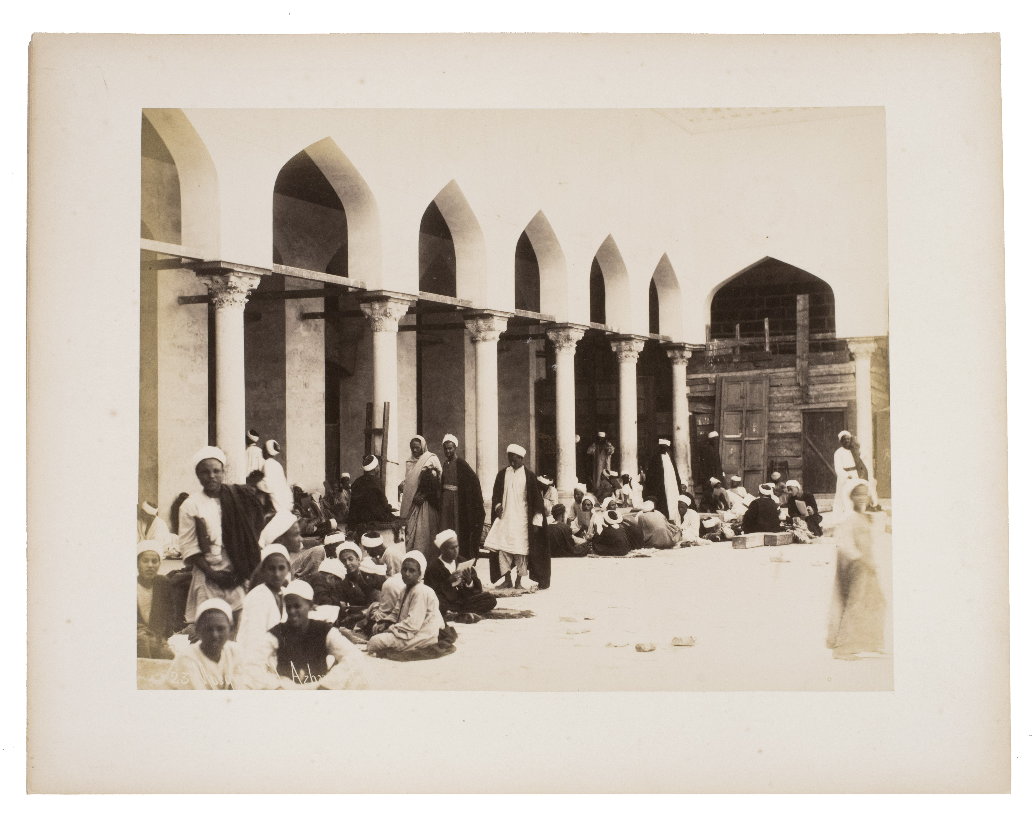 [PHOTOGRAPHY - EGYPT], SBAH, Jean Pascal. - [Collection of 34 albumen prints of Egypt].[Cairo?, 1888-1900?]. 34 albumen prints (ca. 22 x 27 cm) mounted on cream cardstock (ca. 28 x 35.5 cm).