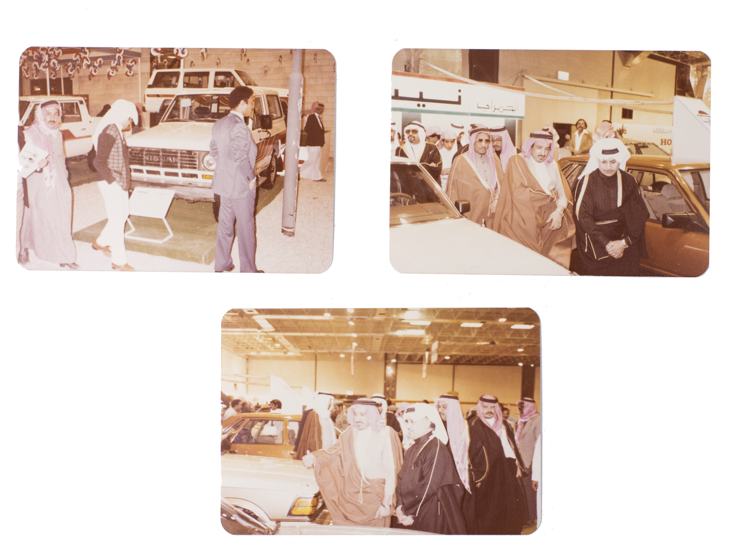[PHOTOGRAPHY - CAR SHOW]. - Car show.[1970s]. Eight photographs (all ca. 9 x 12.5 cm). Housed in a clear plastic sleeve.
