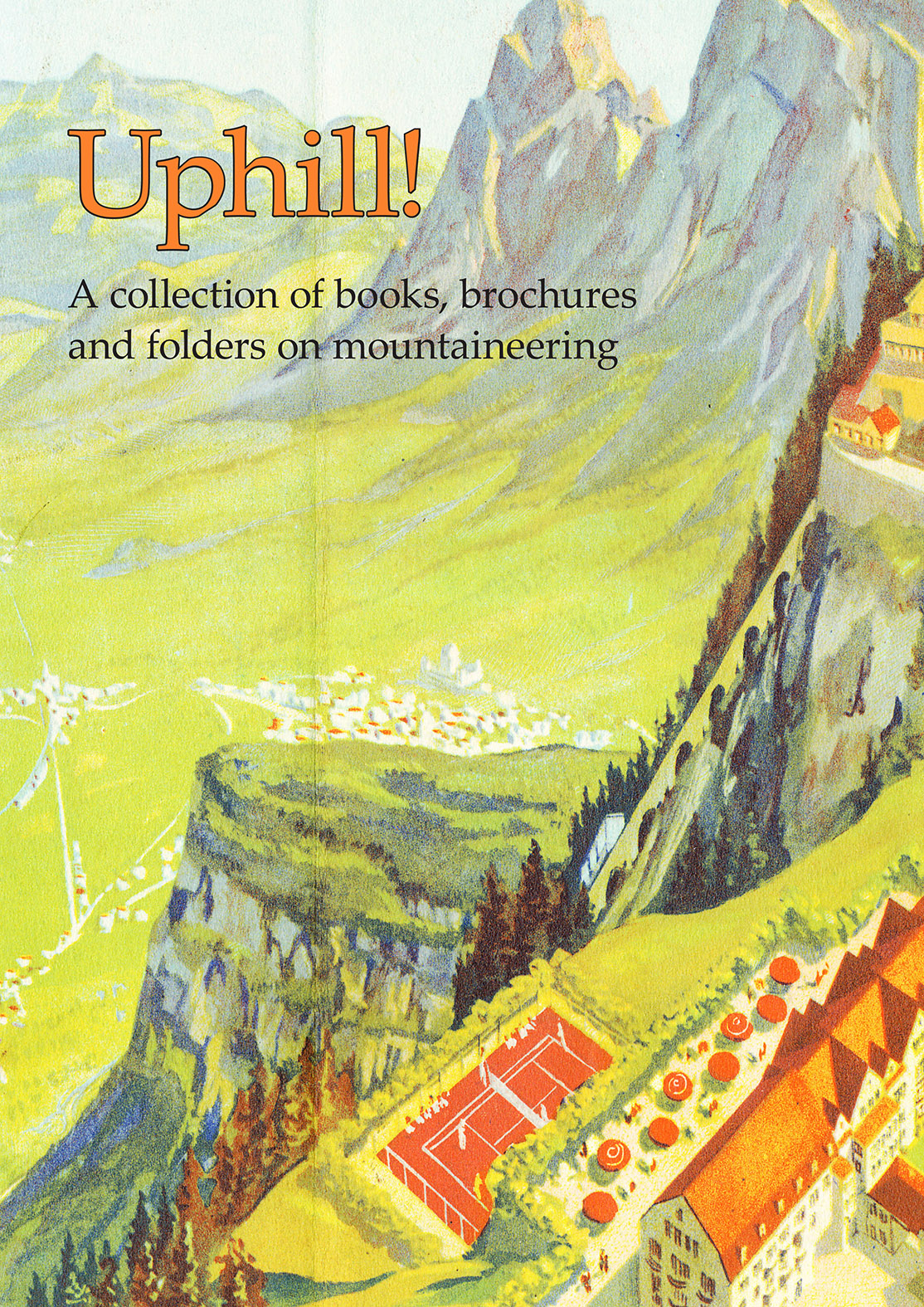 [MOUNTAINEERING]. - [A collection of brochures and folders on mountaineering].[Austria and Switzerland, ca. 1920- ca. 1980]. Ca. 653 brochures (including a few duplicates and variant issues).With: [A collection of books relating to mountaineering].[Globally, ca. 1830- ca. 2000]. Ca. 875 books (including a few duplicates and variant issues, and several multiple-volume titles).
