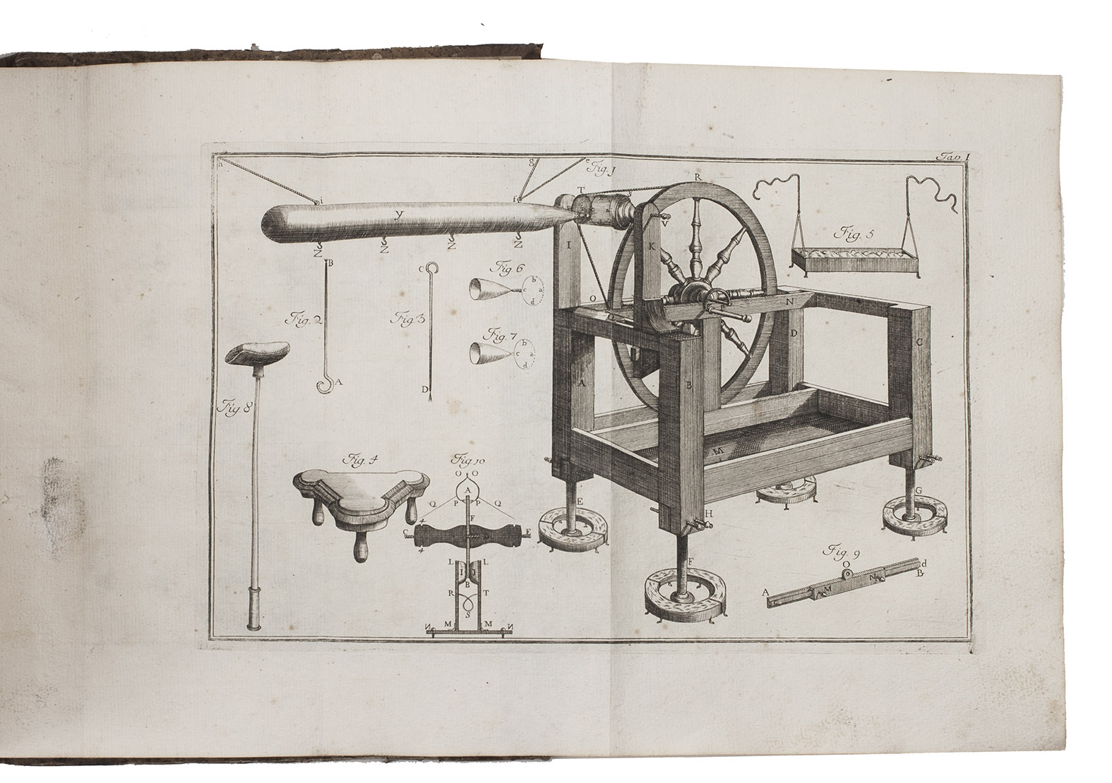BECCARIA, Giambatista. - Elettricismo artificiale  (Colophon: Turin, royal printing office [of the King of Sardinia], 1 June 1772). With 11 engraved folding plates. With: (2) [BECCARIA, Giambatista]. Experimenta, atque observations, quibus electricitas vindex late constituitur, atque explicatur.(Colophon: Turin, royal printing office [of the King of Sardinia]), [1769]. With letterpress folding table and 1 engraved folding plate. 2 works in 1 volume. 4to. Contemporary mottled half calf, gold-tooled spine.