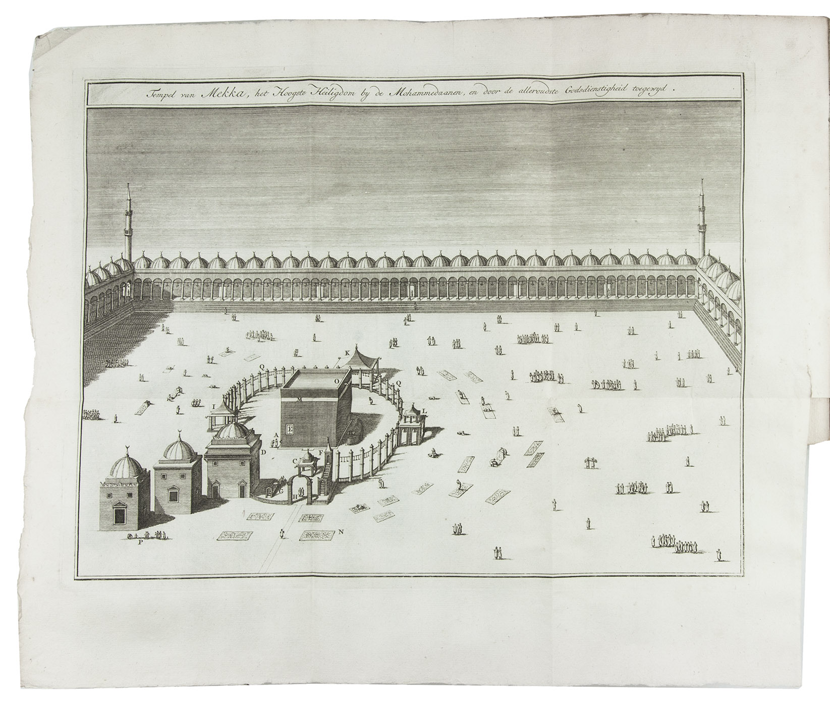 [ARABIAN HISTORY]. - Hedendaagsche historie; of het vervolg van de algemeene historie;  Behelzende het leeven van Mohammed; en het begin van de historie der Arabieren, onder de drie eerste Khalifs Utrecht, Hermanus Besseling (vols. 1-2), Leiden, Amsterdam, P. van der Eyk, G. de Groot and son, K. van Tongerloo and P. Schouten (vol. 3), 1760-1764. 6 parts in 3 volumes. 4to. With 3 engraved frontispieces, engraved coat of arms and 6 folding plates. Contemporary boards covered with sprinkled paper.