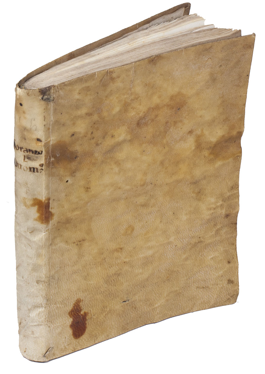 SORANZO, Lazzaro. - L'Ottomanno ...Naples, Costantino Vitale, 1600. 4to. 17th-century limp sheepskin parchment.