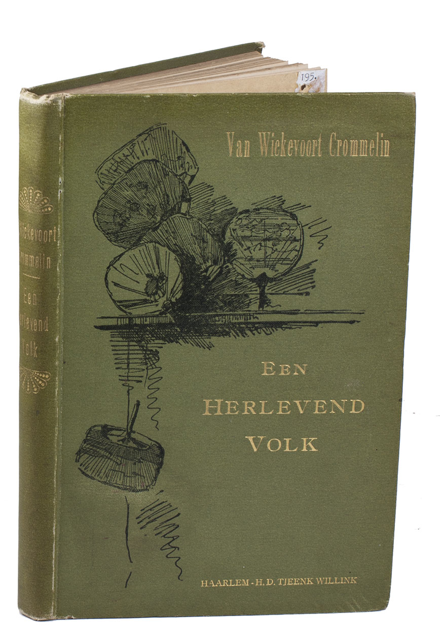 WICKEVOORT CROMMELIN, H.S.M. van. - Een herlevend volk: schets van de Japanners en hun land.Haarlem, H.D. Tjeenk Willink, 1895. 8vo. Original publisher's decorated green cloth.