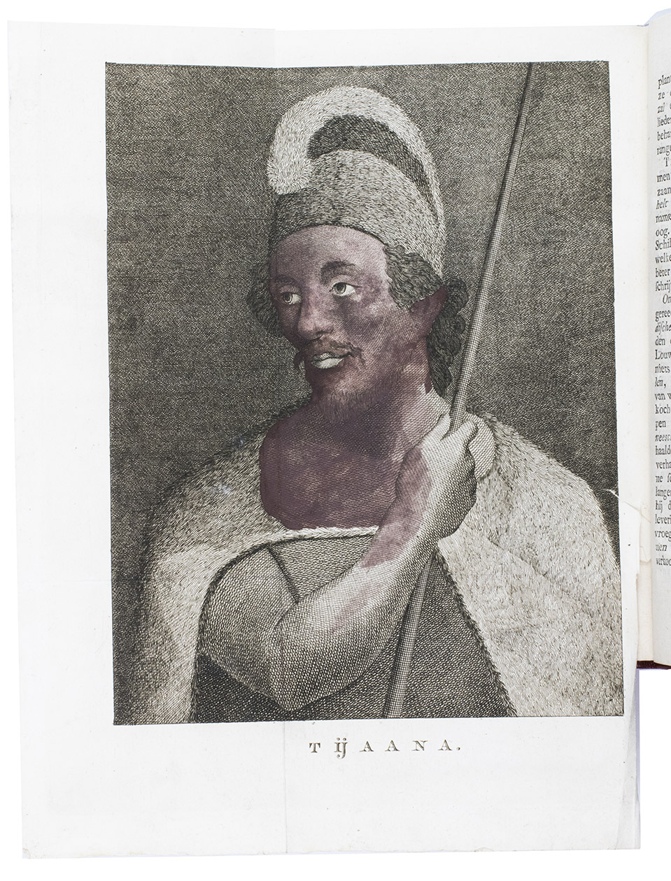 PORTLOCK, Nathaniel. - Reis naar de noord-west kust van Amerika. Gedaan in de jaren 1785, 1786, 1787 en 1788.Amsterdam, Matthijs Schalekamp, 1795. 4to. With folding engraved map (34.5 x 46 cm) showing the routes of the ships King George and Queen Charlotte, 1 plate with engraved music and 8 folding engraved plates (last plate partly hand-coloured). Modern red half leather.