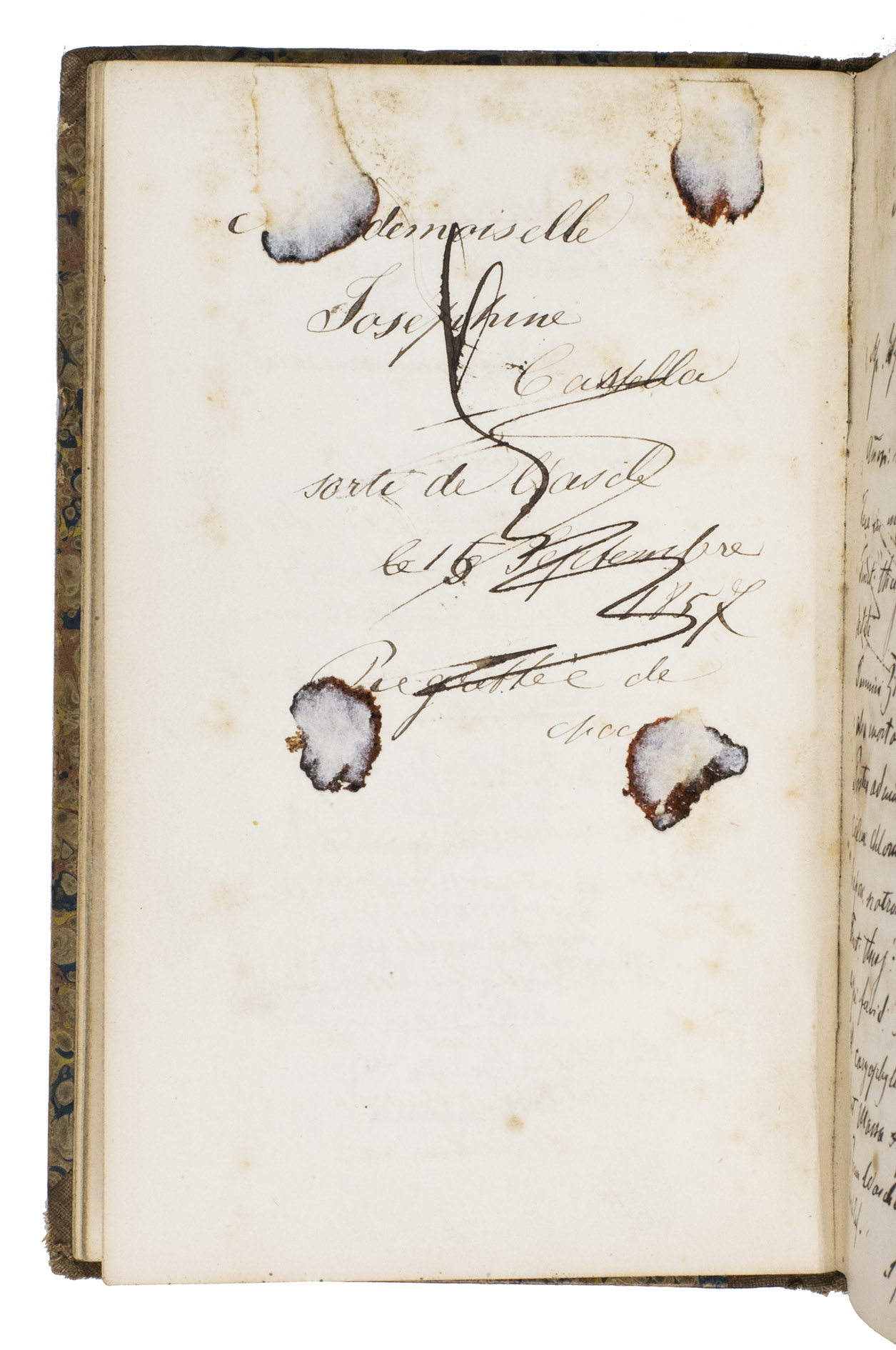 [MANUSCRIPT - PHARMACOLOGICAL]. - [Medicinal recipes for sexual ailments].[Germany?, ca. 1857]. Small 8vo (17 x 11 cm). Manuscript in Latin and German. Contemporary half tan cloth.