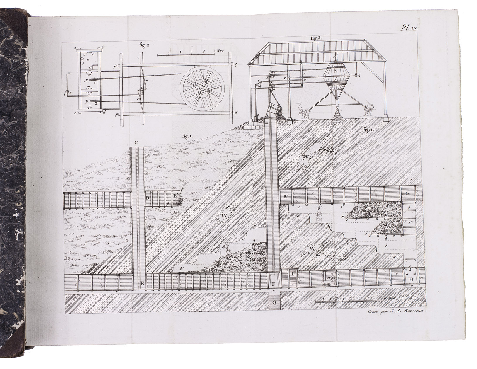 BRONGNIART, Alexandre. - Trait lmentaire de minralogie, avec des applications aux arts; ouvrage destin a l'einseignement dans les lyces nationaux.Paris, Crapelet; Deterville, 1807. 2 volumes. 8vo. With 16 folding engraved plates. Contemporary half calf, gold-tooled spines.