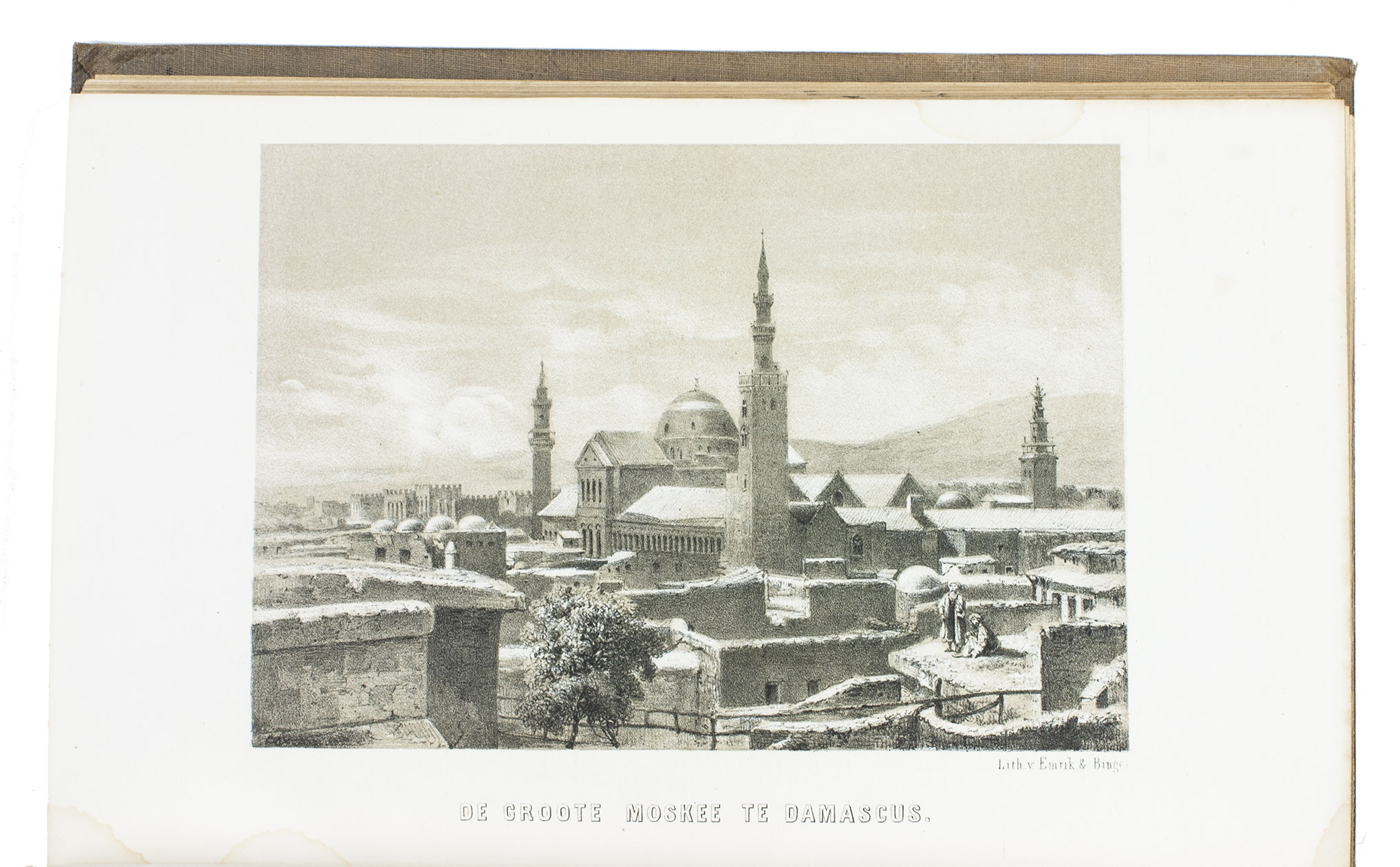 DOZY, Reinhart. - Het Islamisme. Tweede, herziene druk.Haarlem, H.D. Tjeenk Willink, 1880. With 13 lithographed plates. Original publisher's gold- and blind-blocked cloth.