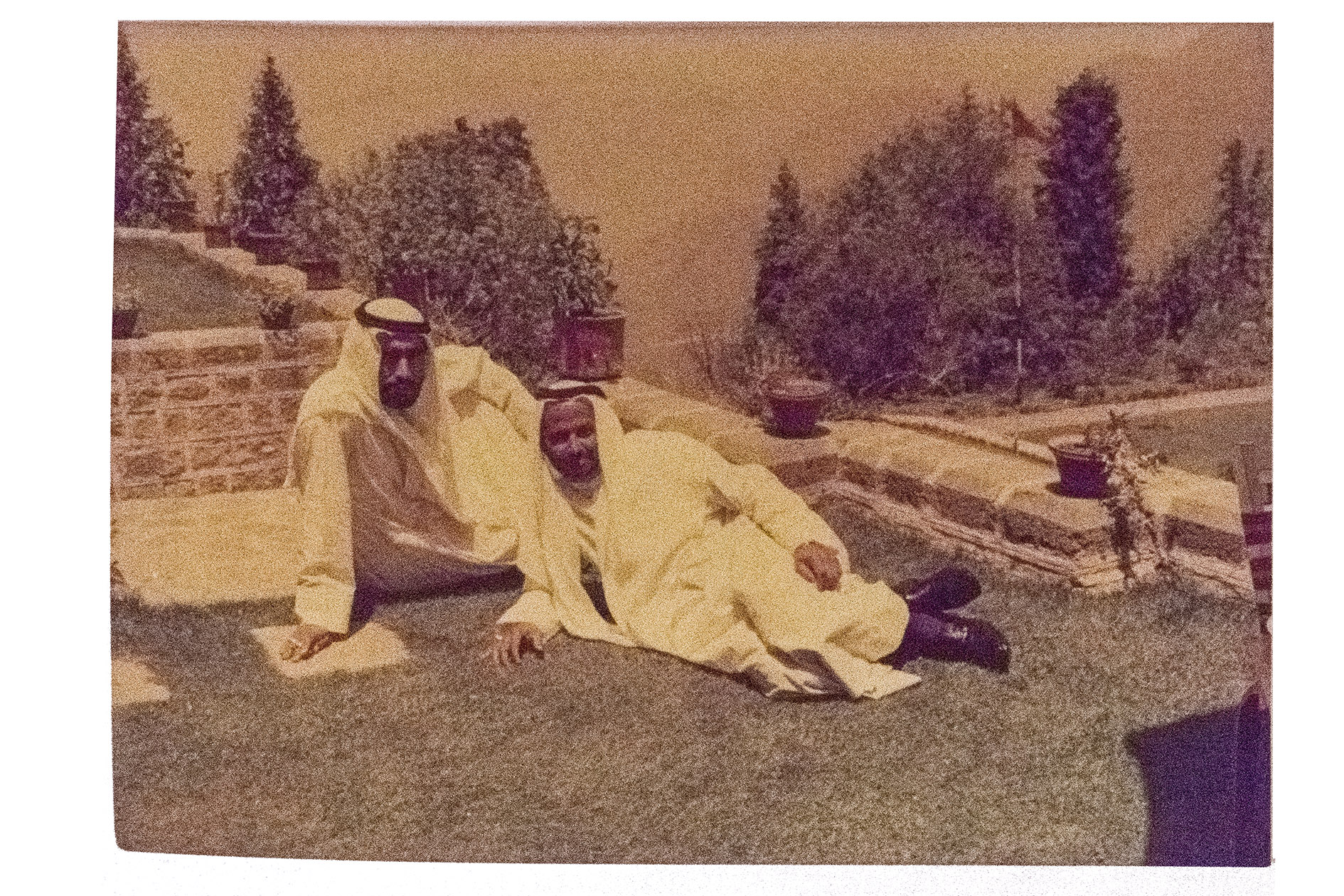 [ABU DHABI  ROYAL FAMILY]. - [Photograph archive of Sheikh Zayed bin Sultan Al Nahyan's private life].[Pakistan], [1968-1984]. An archive of 807 loose photographs, 541 in colour (including several duplicates, some printed in a different format), including 65 photos depicting falcons (3 duplicates, 36 in colour) and 14 photographs of camels (1 in colour).